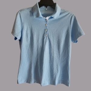 Nike Dri Fit Light Blue Golf Polo